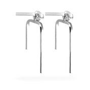 Bar Jacket 2 in 1 Stud Earrings <br>925 Sterling Silver